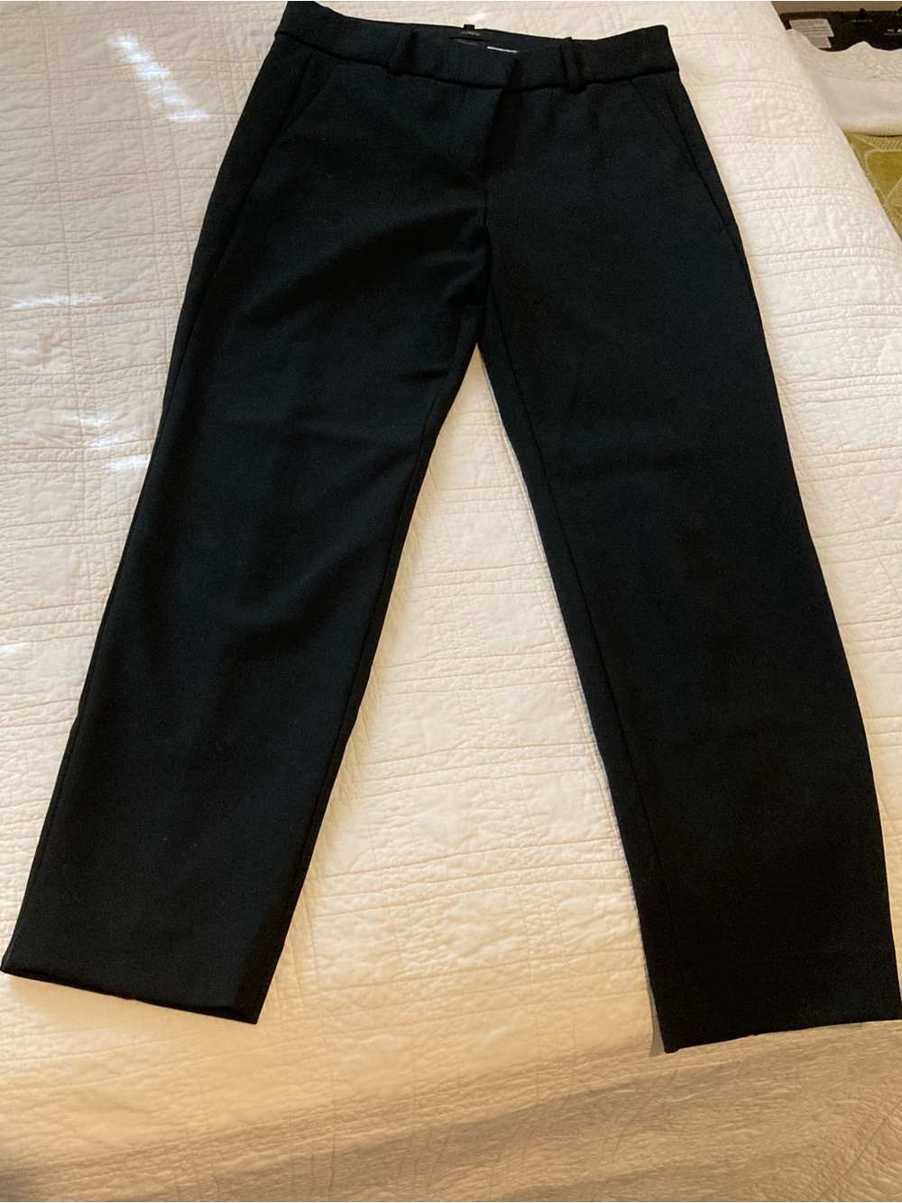 J. Crew Black Straight-Leg Dress Pants